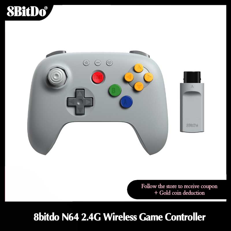 Gaming Console Android - 8BitDo N64 2.4G Wireless Gaming Controller