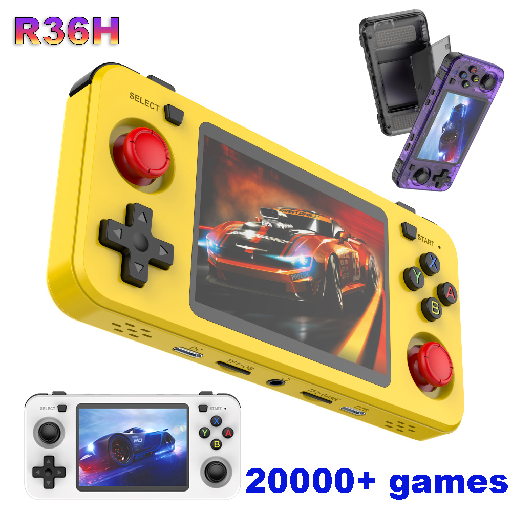 Gaming Console With Minecraft - R36H ARKOS Retro Handheld Game Console