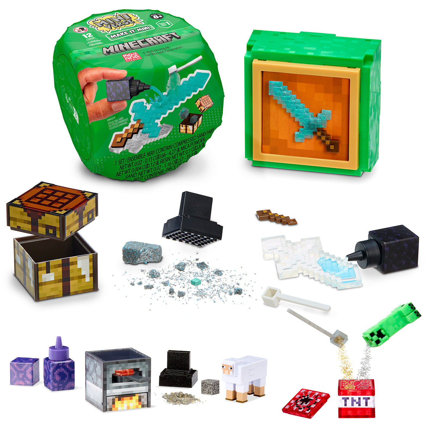 Gaming Console With Minecraft - MGA MiniVerse Minecraft Make It Mini