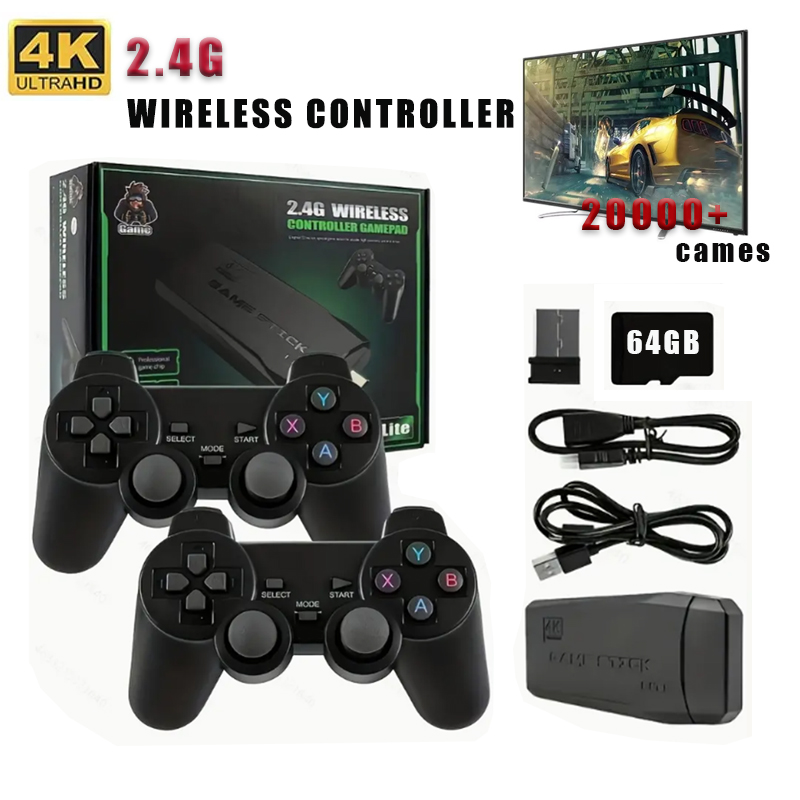 Gaming Console Video Game - Wireless Video Game Stick 2.4G Dual
