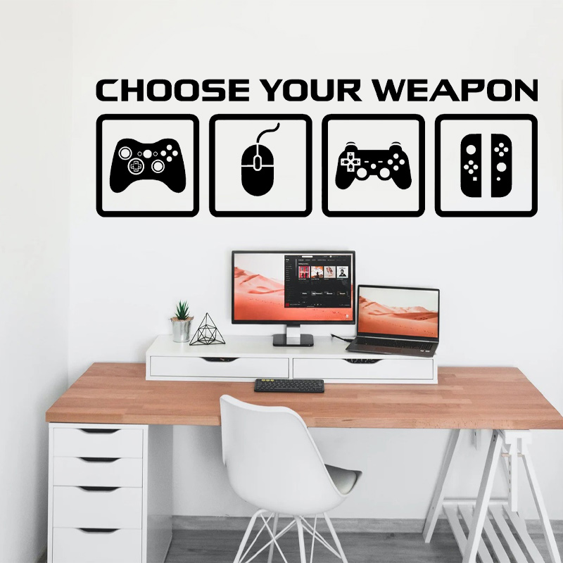 Gaming Console Wallpaper - Video Game Decor Wall Decal Choose