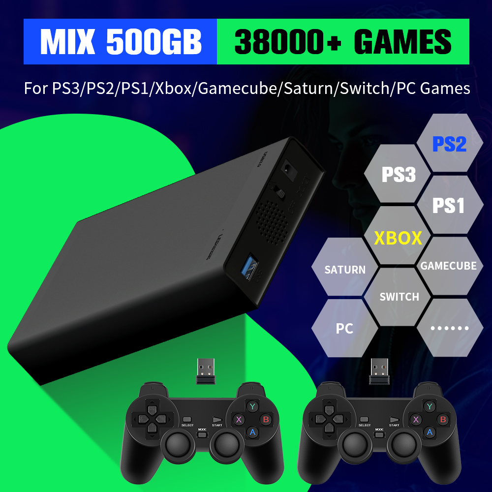 Gaming Console Emulator - 500G Game Hard Drive With 38000+Games