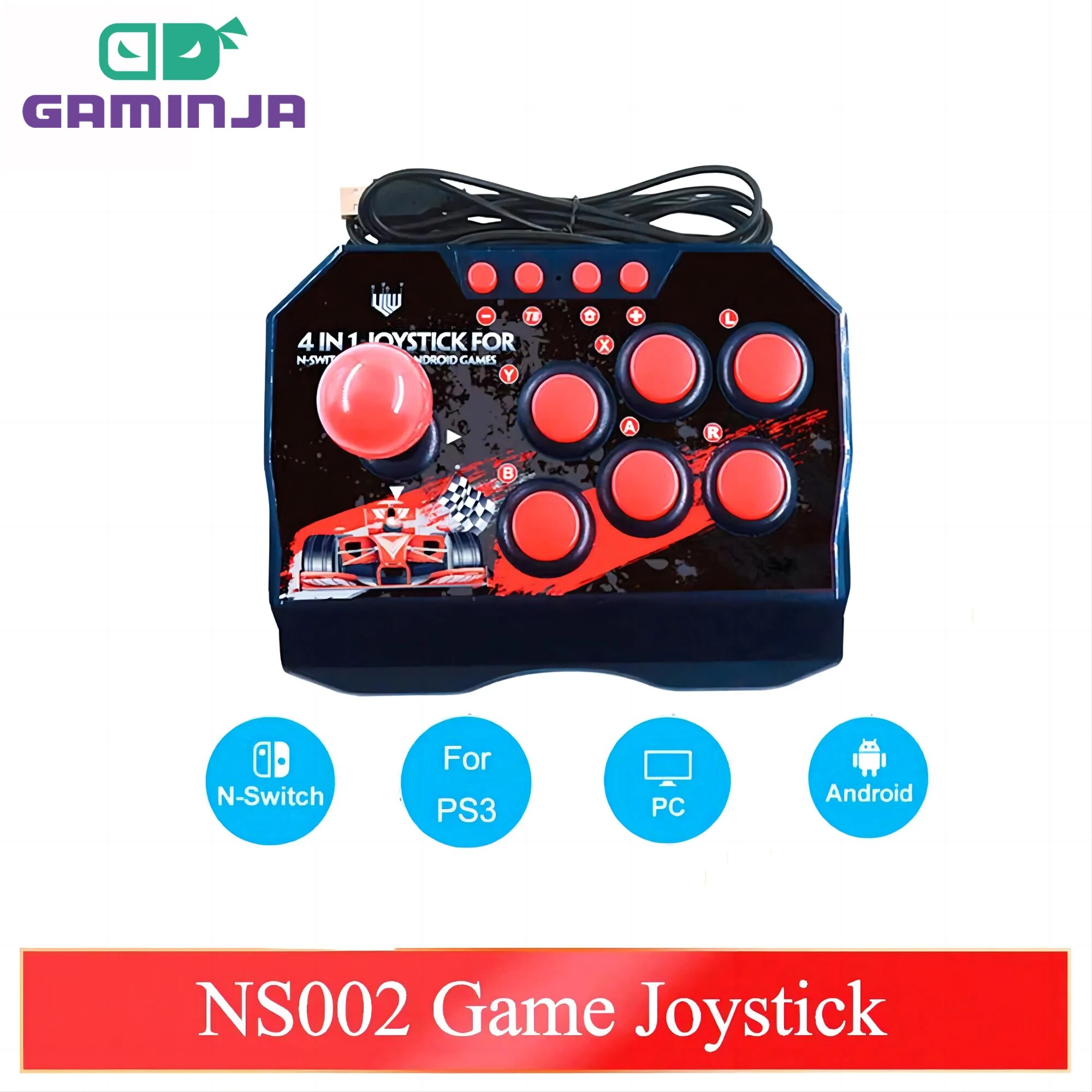 Gaming Console Android - GAMINJA NS002 4 In 1 Retro