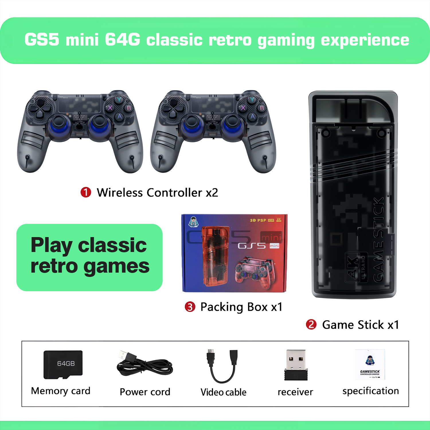 Gaming Console Definition - The GS5mini retro game console features
