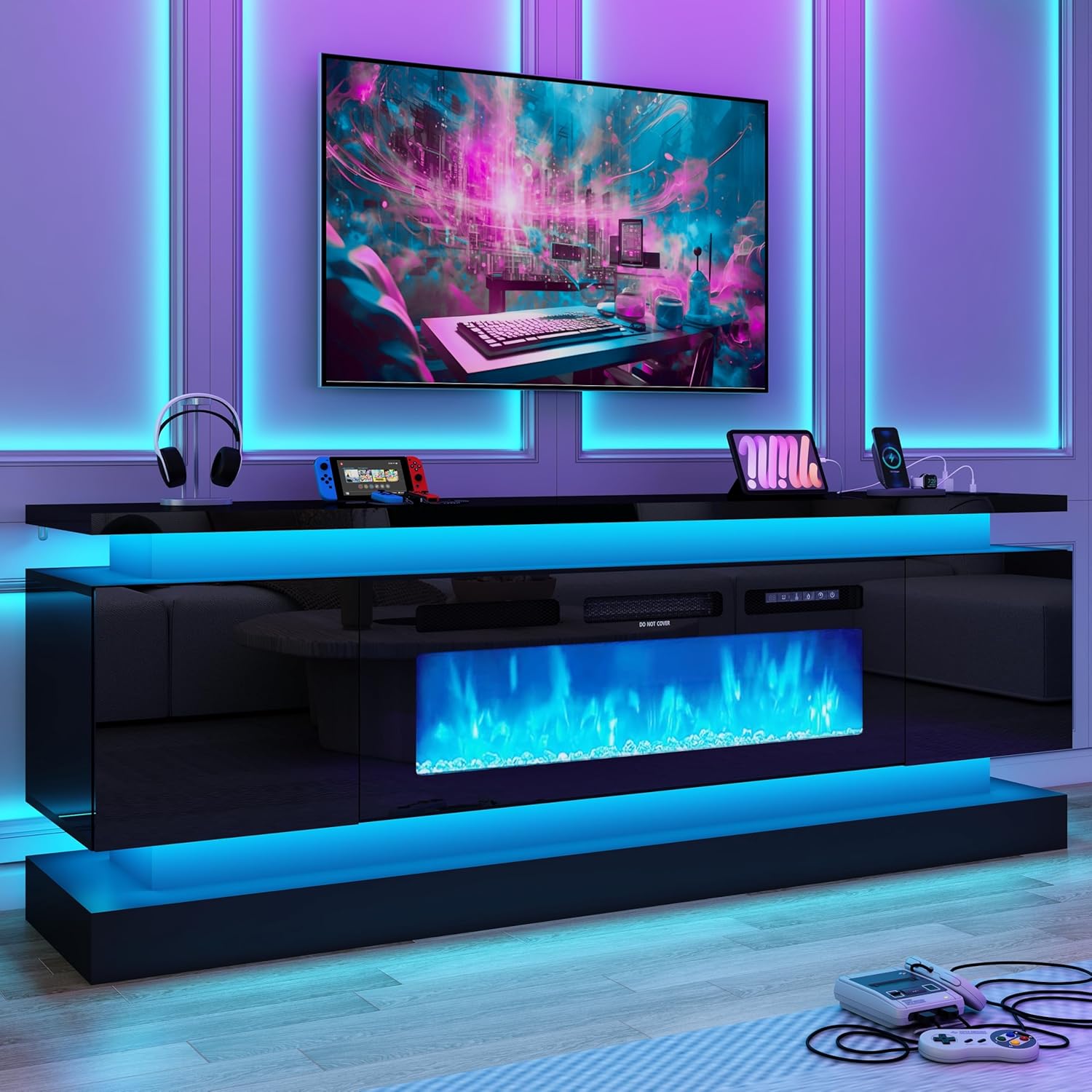 Gaming Console Tv Stand - 71IN LED TV Stands w/40 inch