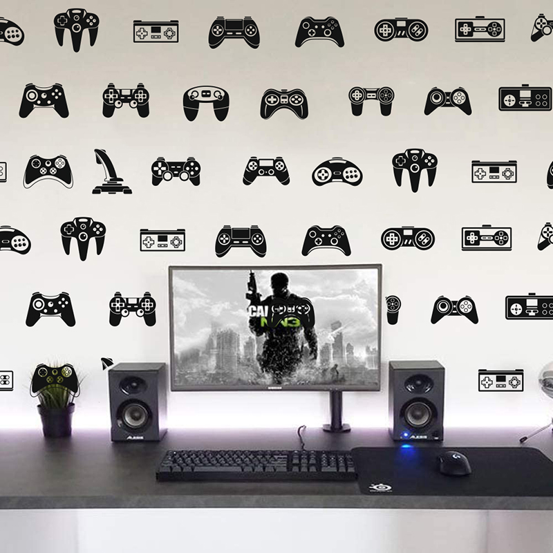 Gaming Console Wallpaper - 39Pcs Video Game Constroller Joysticker Wall
