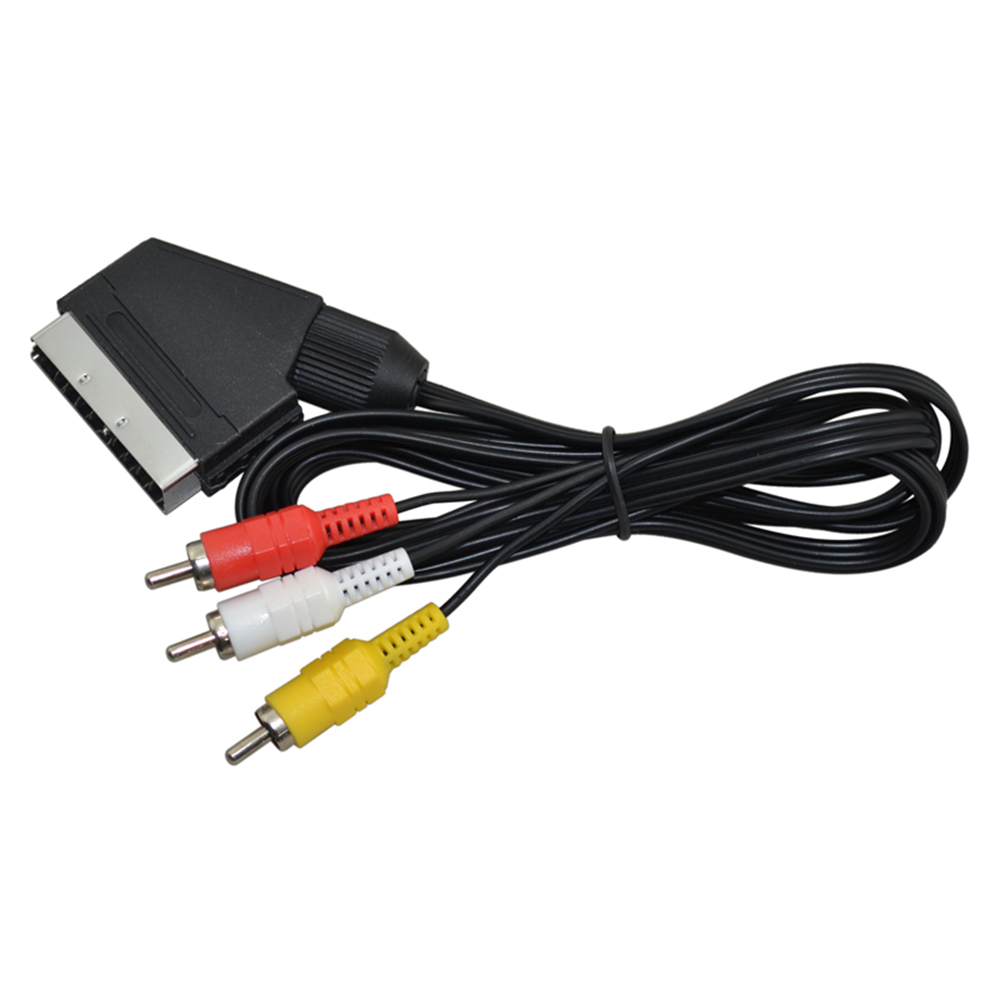 Gaming Console Video Game - Scart Cable To 3 RCA AV