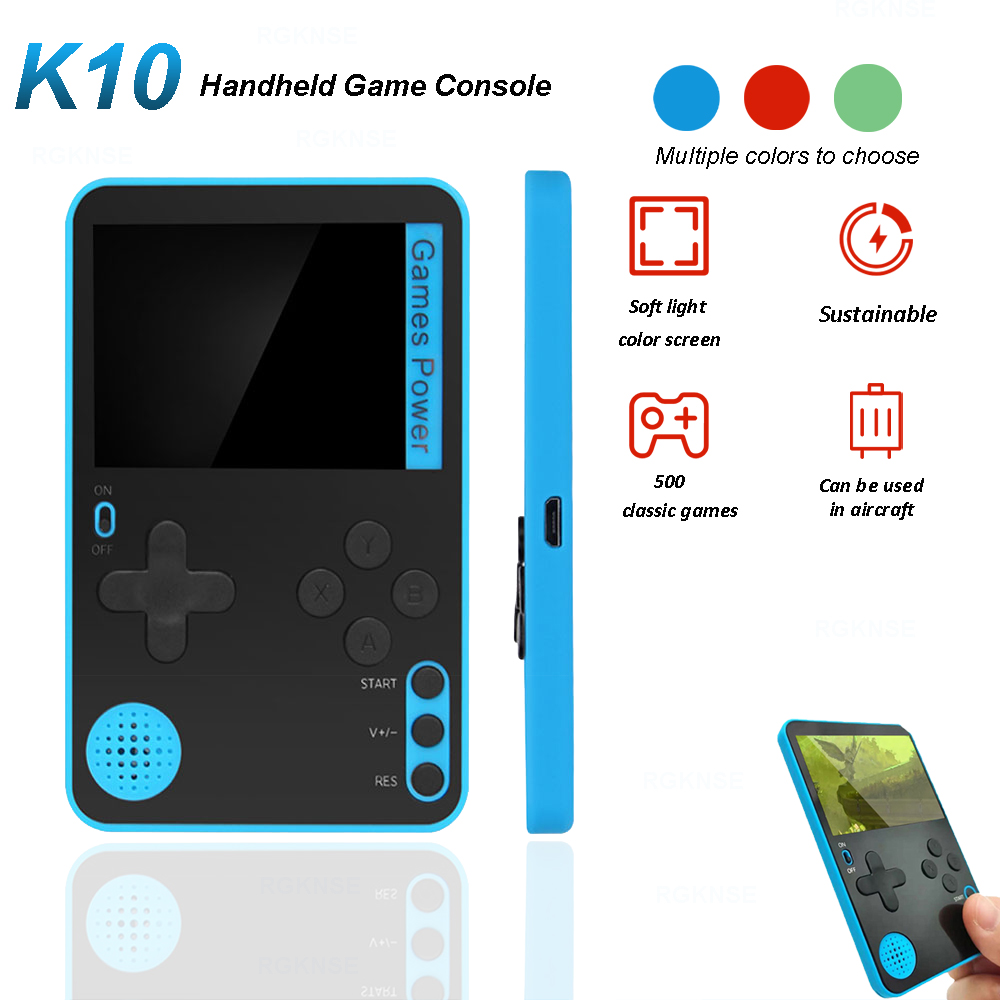 Gaming Console With Minecraft - K10 Ultra Thin Handheld Game Console