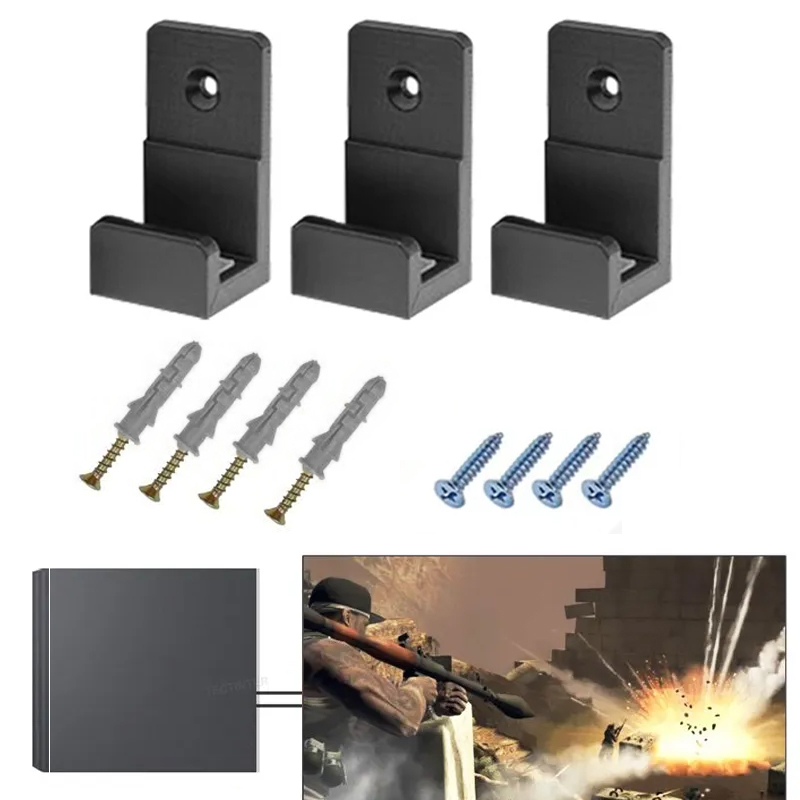 Wall Mount Holder For PS4 Cons - Gaming Console Tv Stand 评论和价格