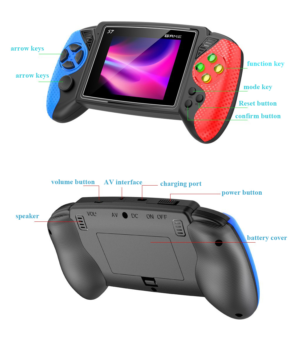 S7 Retro Handheld Game Console - Gaming Console Video Game 评论和价格