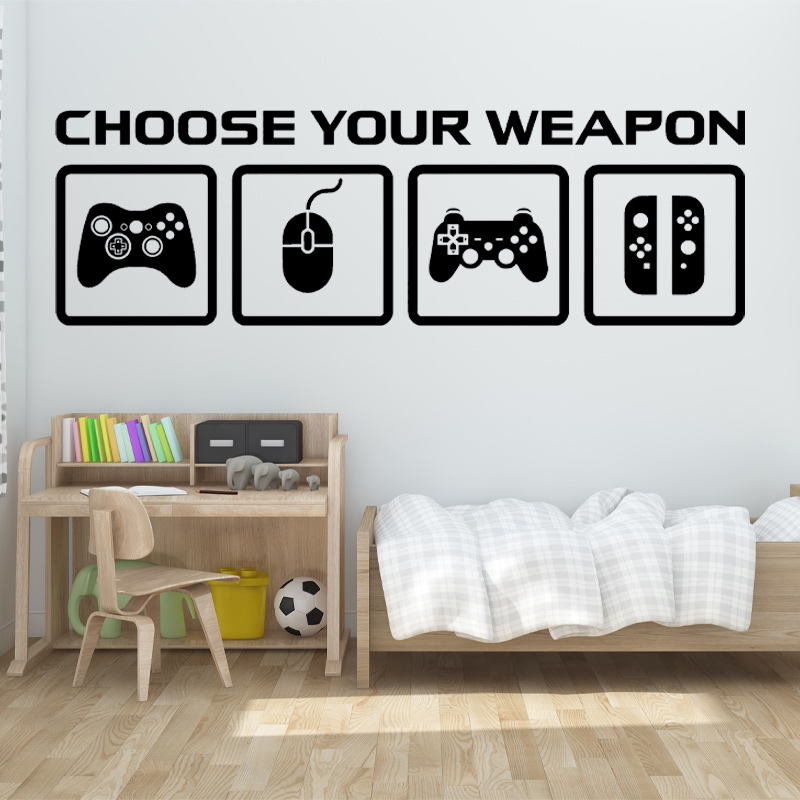 Video Game Decor Wall Decal  C - Gaming Console Wallpaper 评论和价格