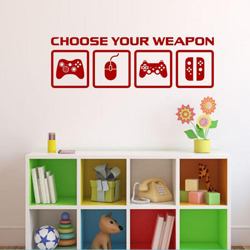 Video Game Decor Wall Decal  C - Gaming Console Wallpaper 评论和价格