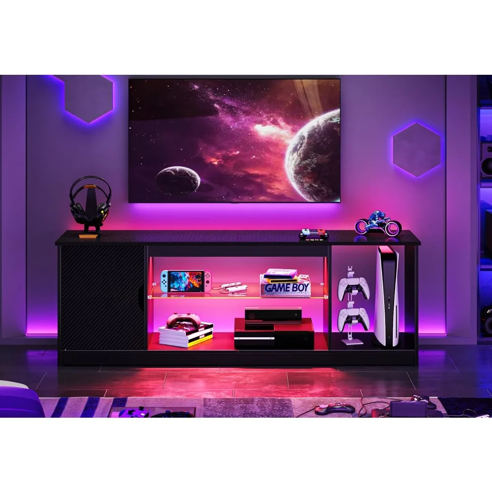 Bestier Led Entertainment Cent - Gaming Console Tv Stand 评论和价格