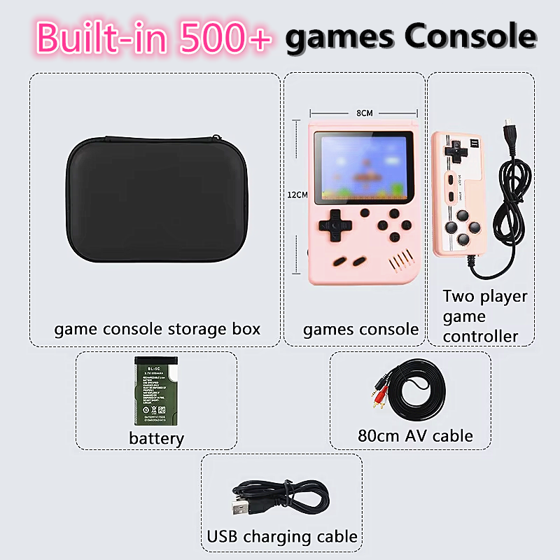 Built-in 500+ Classic games 5  - Gaming Console With Minecraft 评论和价格
