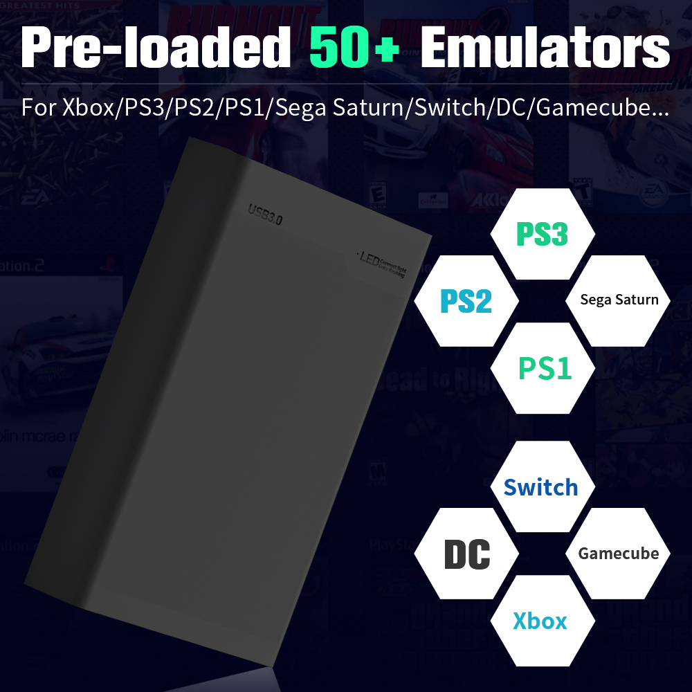 500G Game Hard Drive With 3800 - Gaming Console Emulator 评论和价格