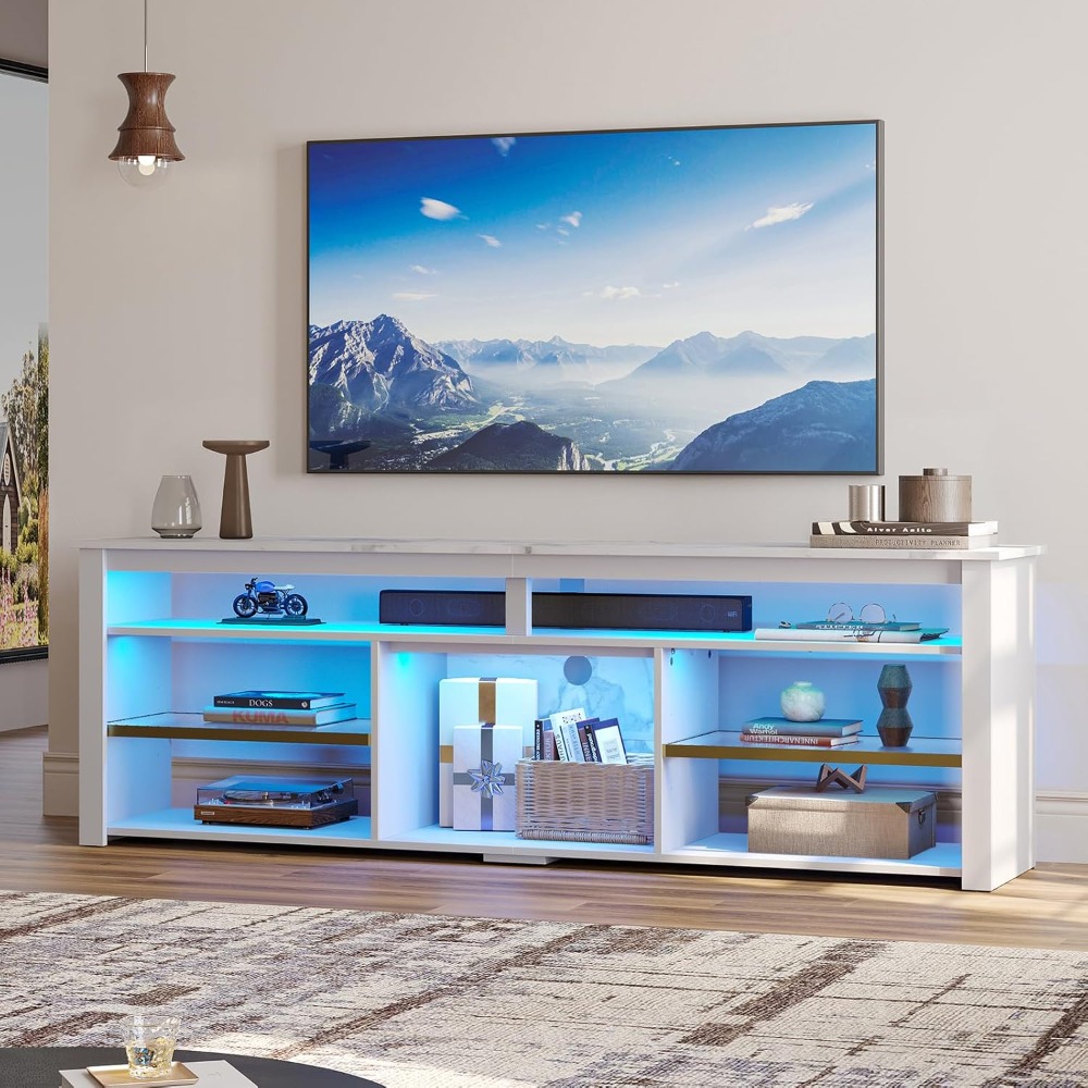 TV Stand for 75 inch TV, Tall  - Gaming Console Tv Stand 评论和价格