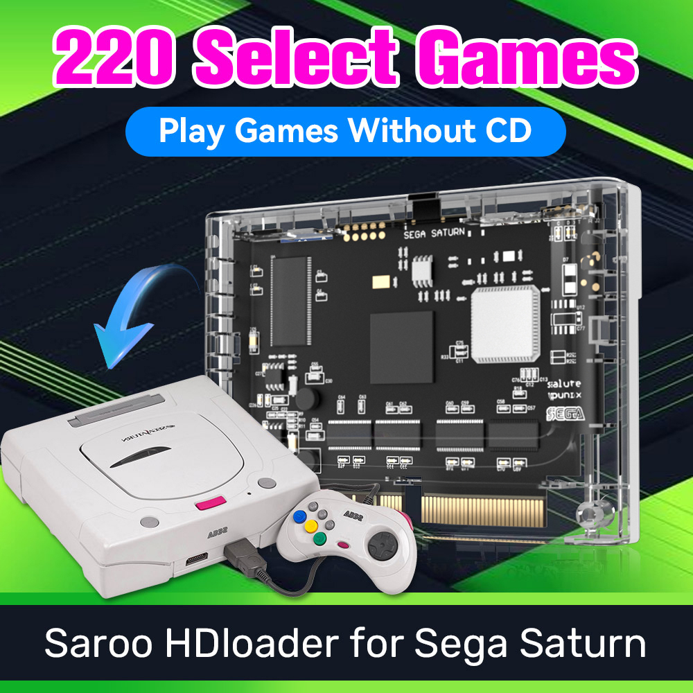 SAROO SS HDLoader For Sega Sat - Gaming Console Video Game 评论和价格