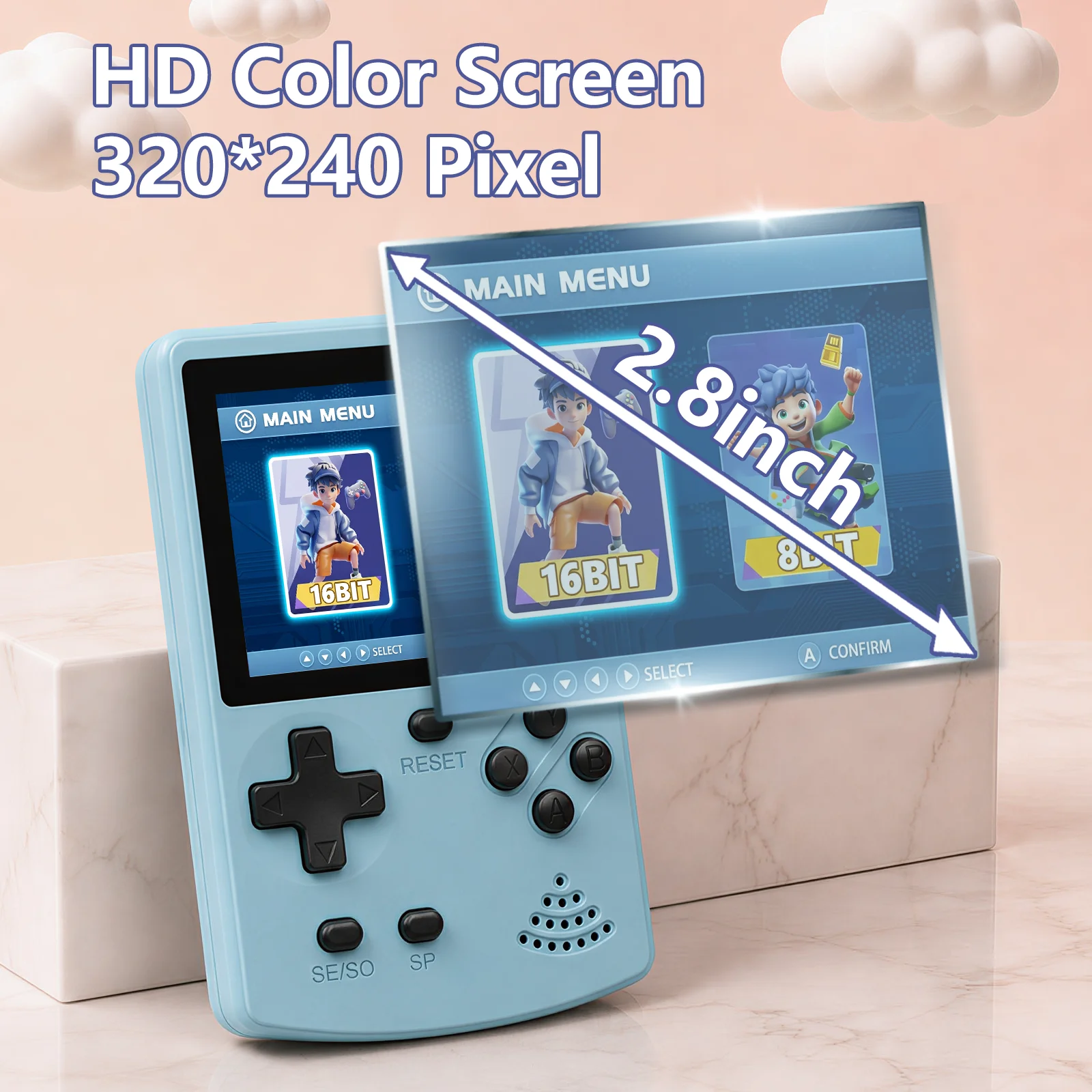 GAMINJA Handheld Game Console  - Gaming Console With Minecraft 评论和价格
