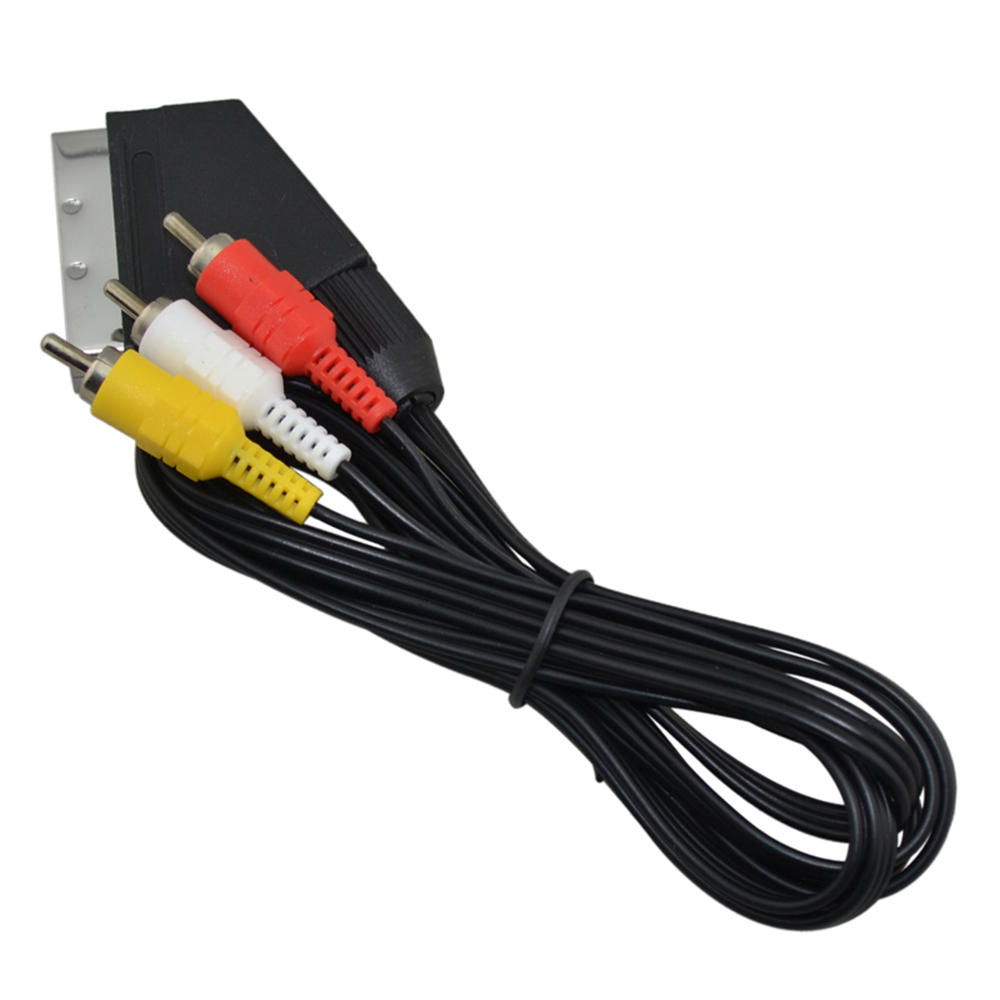 Scart Cable To 3 RCA AV TV Vid - Gaming Console Video Game 评论和价格