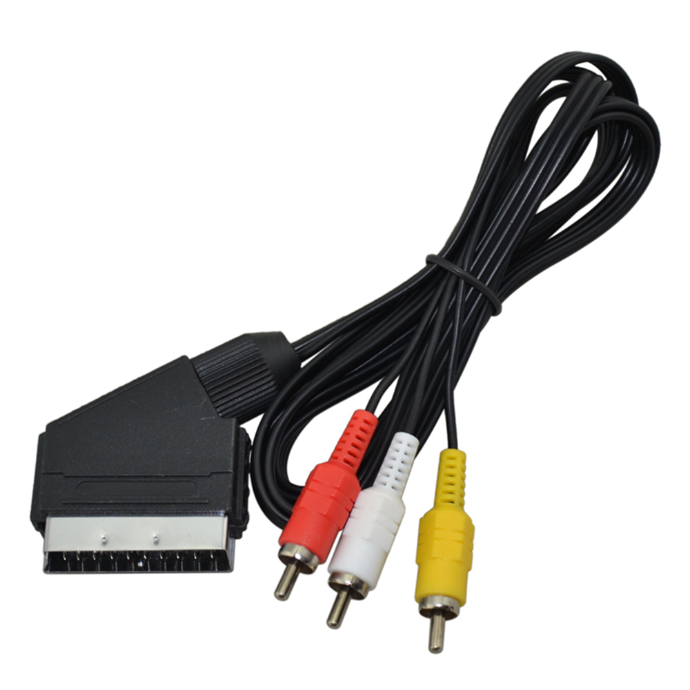 Scart Cable To 3 RCA AV TV Vid - Gaming Console Video Game 评论和价格