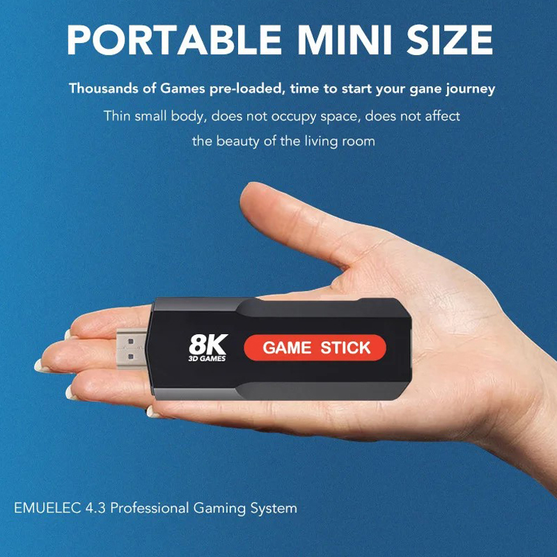 X2 Game Stick HD 4K 8K 3D Cons - Gaming Console Android 评论和价格