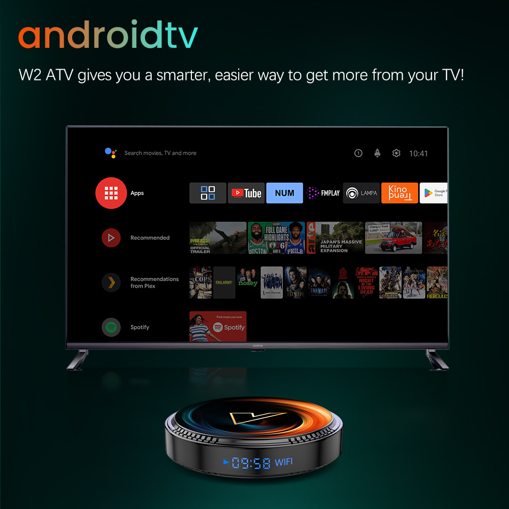VONTAR W2 ATV AndroidTV 11.0 S - Gaming Console Tv Stand 评论和价格