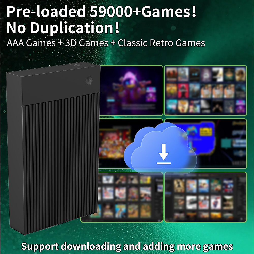 Hyper Base MIX 4T Retro HDD 59 - Gaming Console Emulator 评论和价格