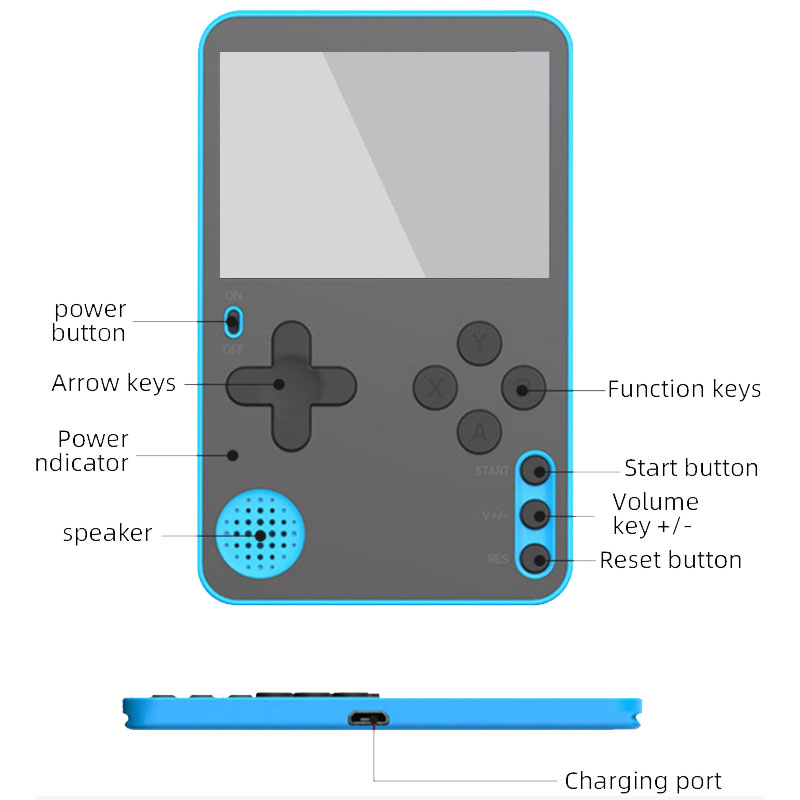 Handheld Game Console K10 fc50 - Gaming Console With Minecraft 评论和价格